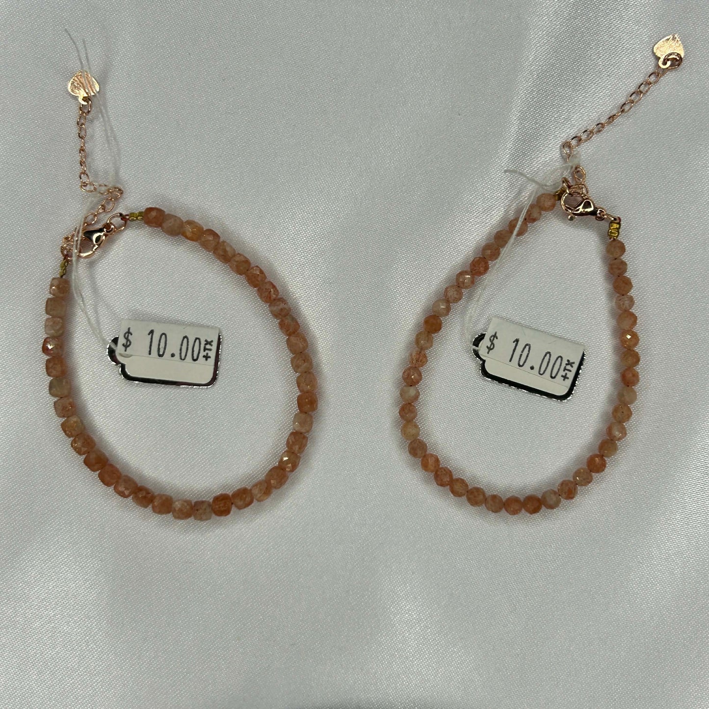 Sunstone Crystal Chip Bracelet