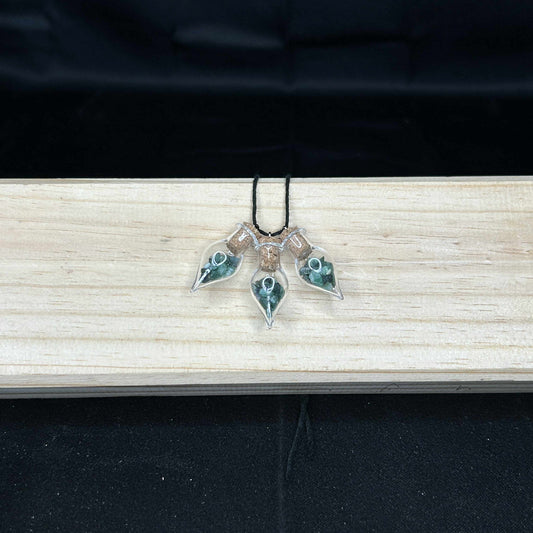 Emerald Chip Jar Pendants