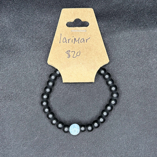 Larimar & Jet Bracelet
