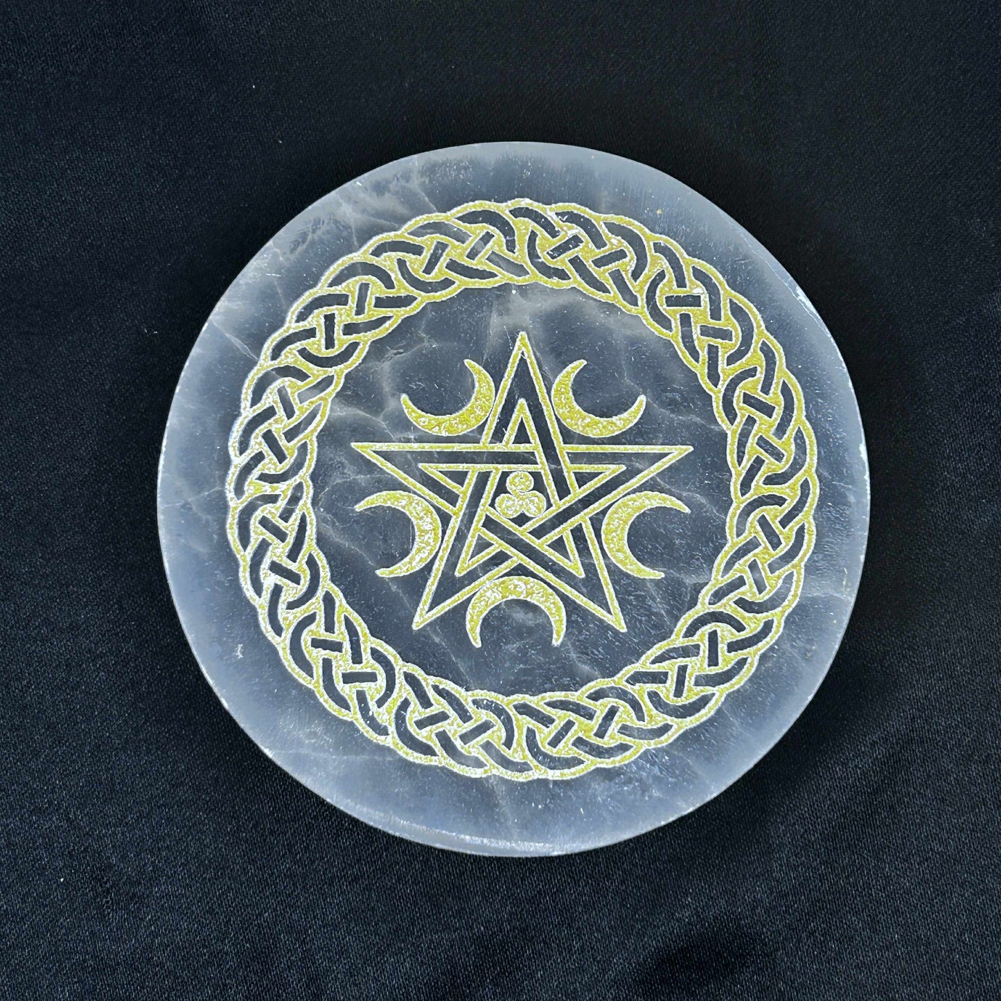 Engraved Selenite Charging Plates