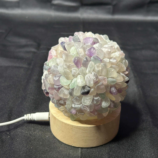 Fluorite Chip Sphere Light