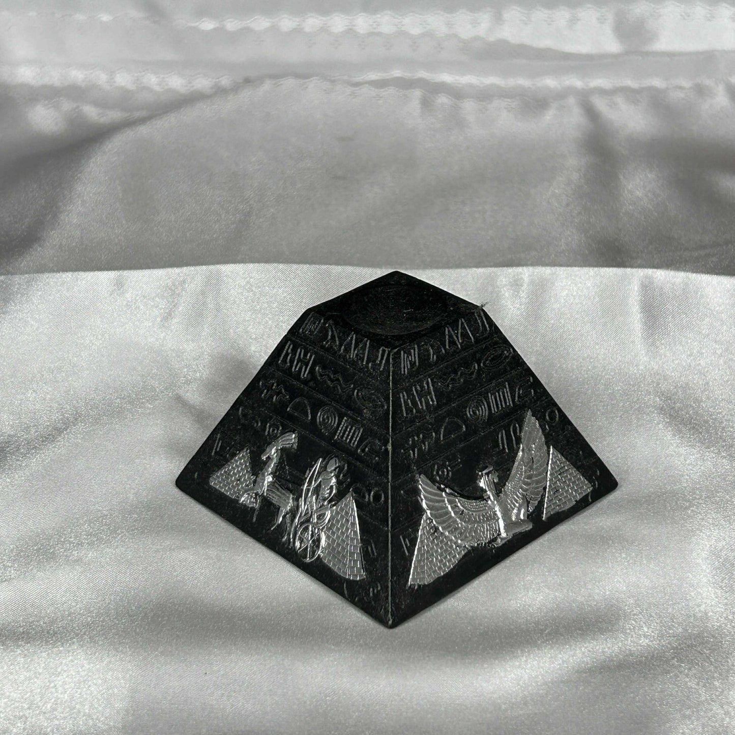 Egyptian Hieroglyph Pyramid Sphere Holder