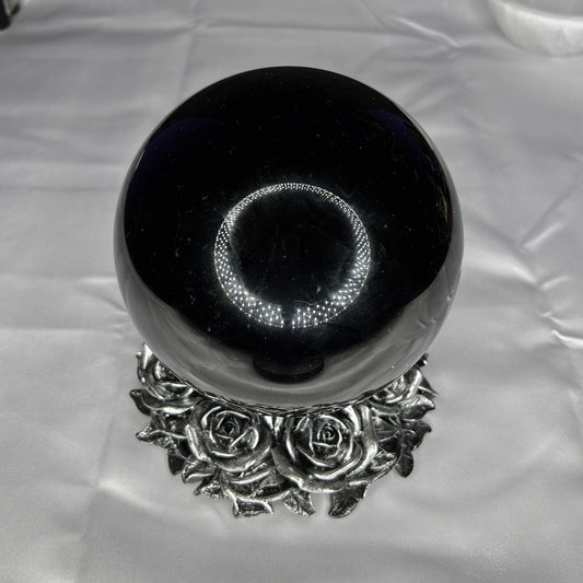 Black Rose Sphere Stand