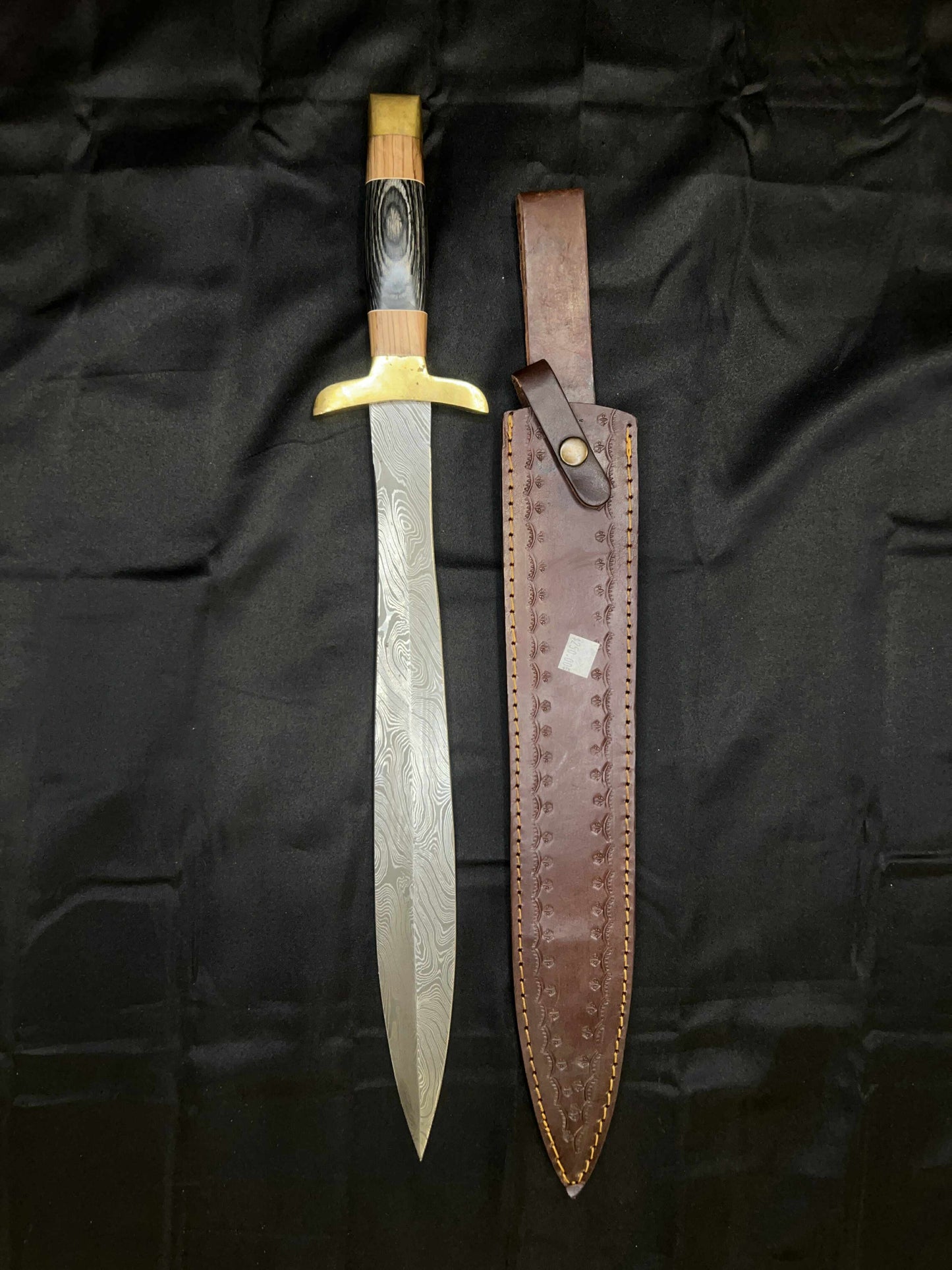 25in Roman Gladius Full Tang Damascus Steel Sword