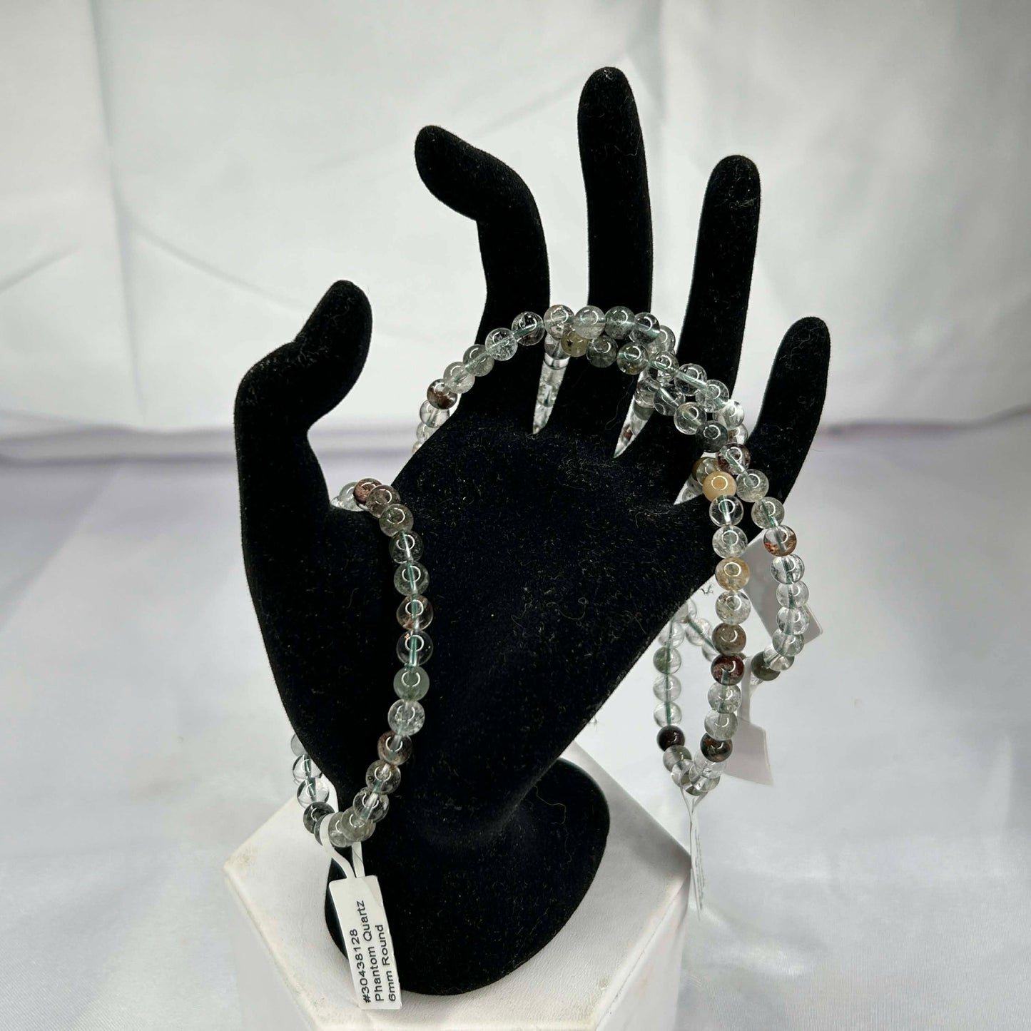 Clear Phantom Quartz Bracelet (6mm)