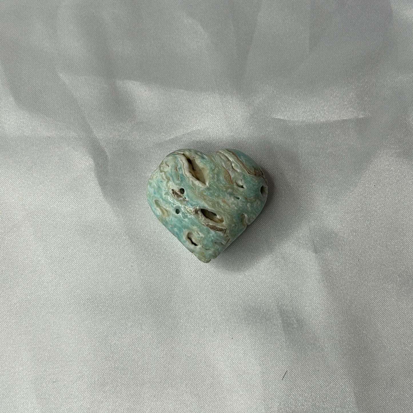 Blue Aragonite Hearts