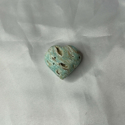 Blue Aragonite Hearts