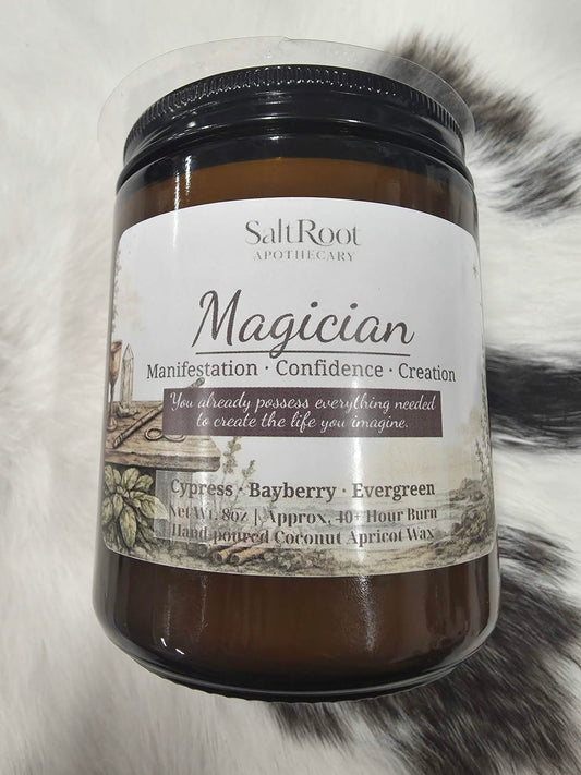 Magician Candle 8 oz. Amber Jar