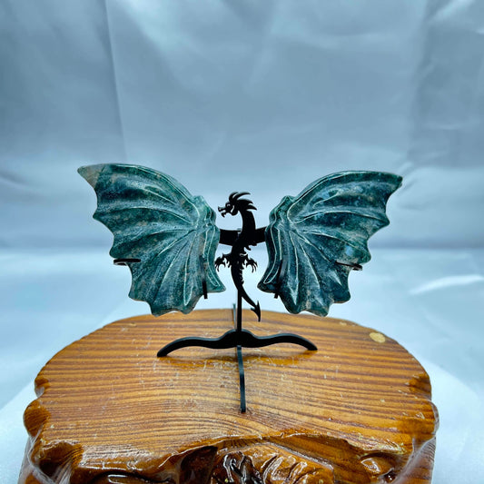 Crystal Winged Dragon Statues
