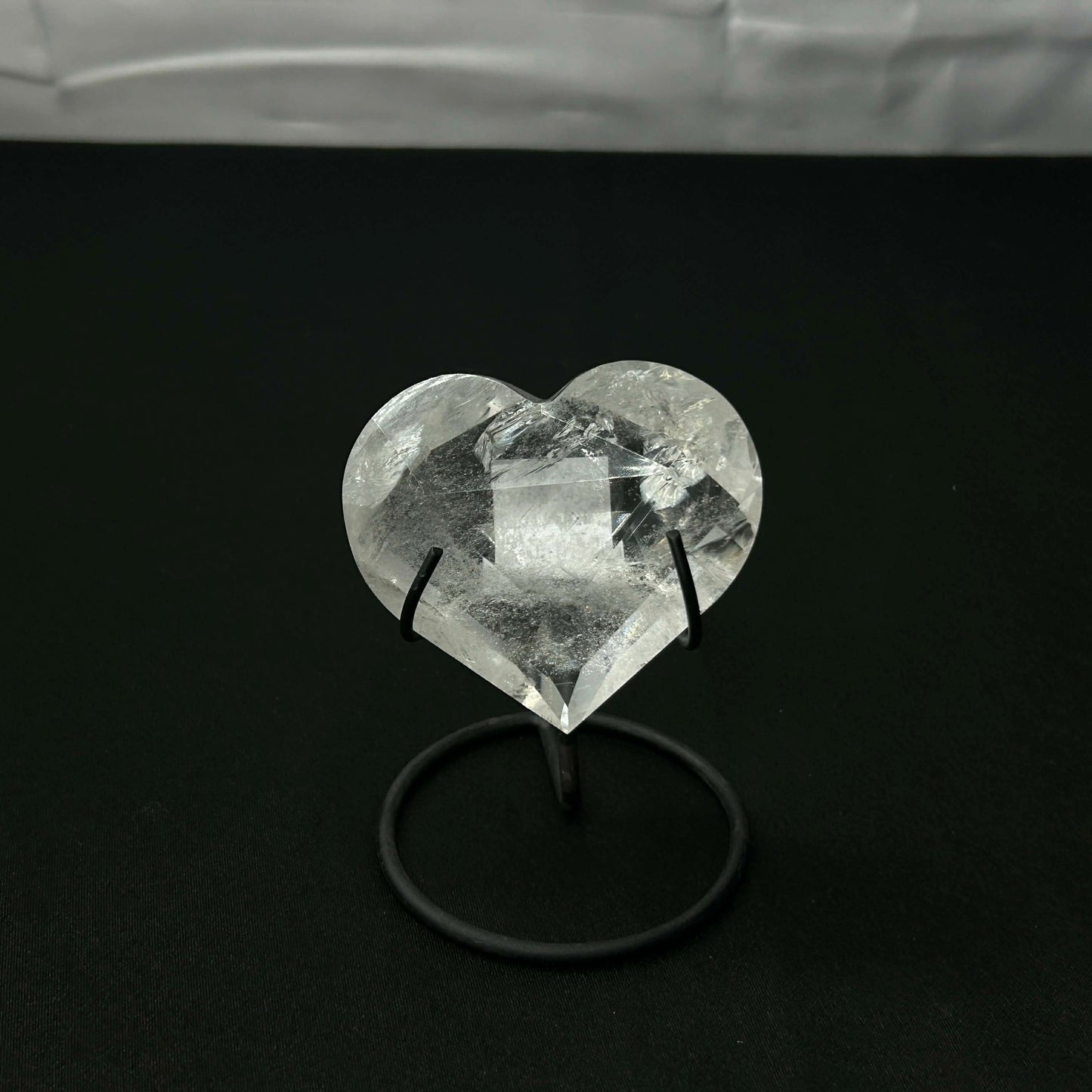 Clear Quartz Hearts