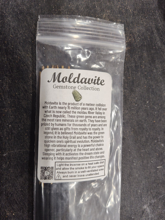 Moldavite Incense Gemstone Collections