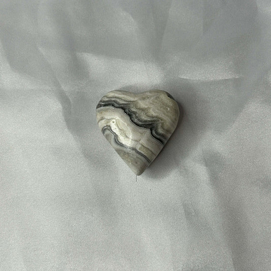 Zebra Calcite Heart