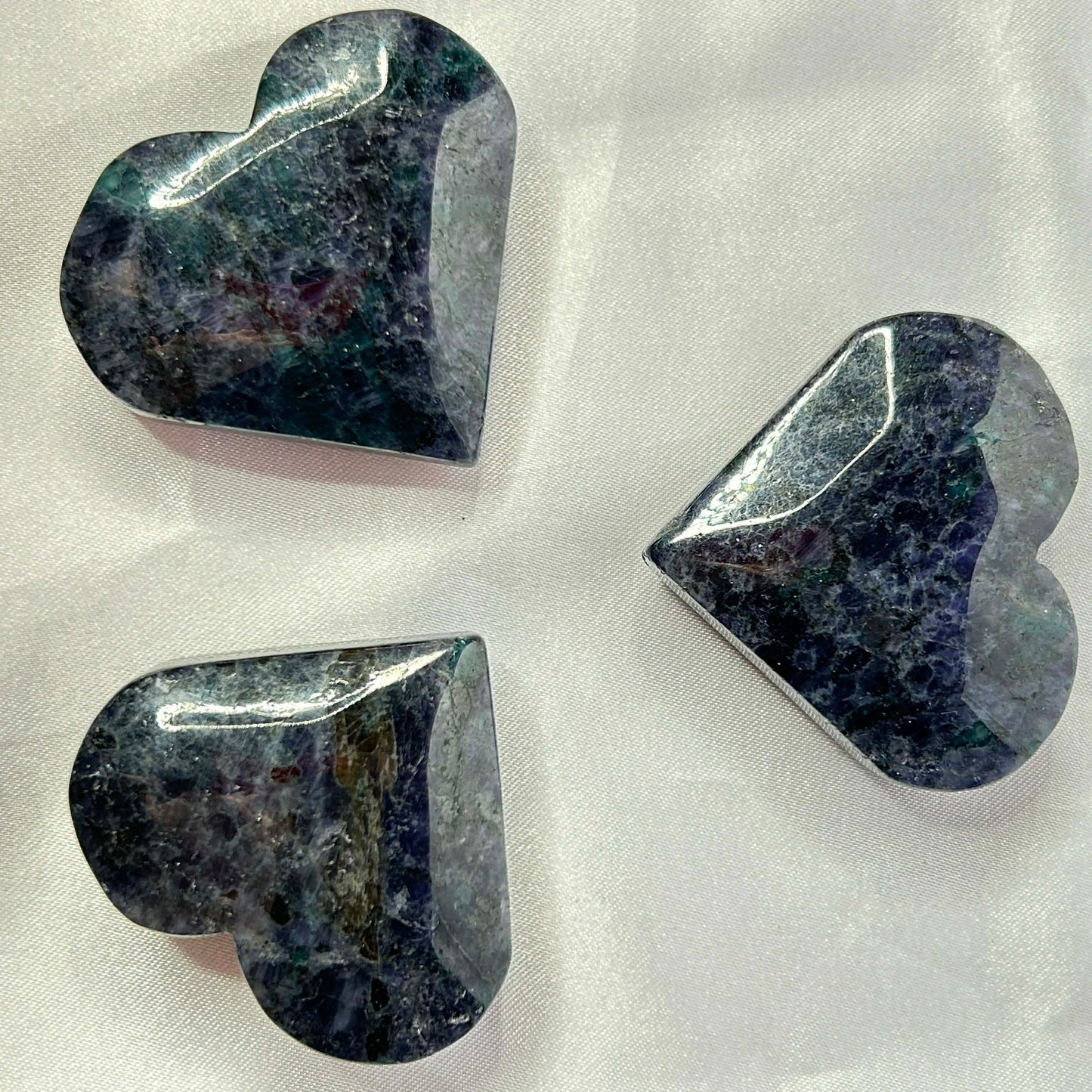Iolite Hearts