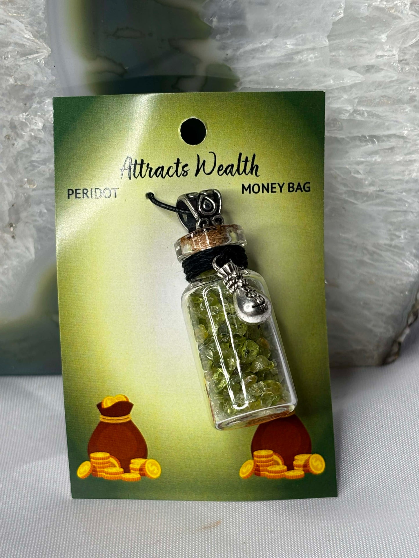Manifestation Charmed Chip Jars Necklaces