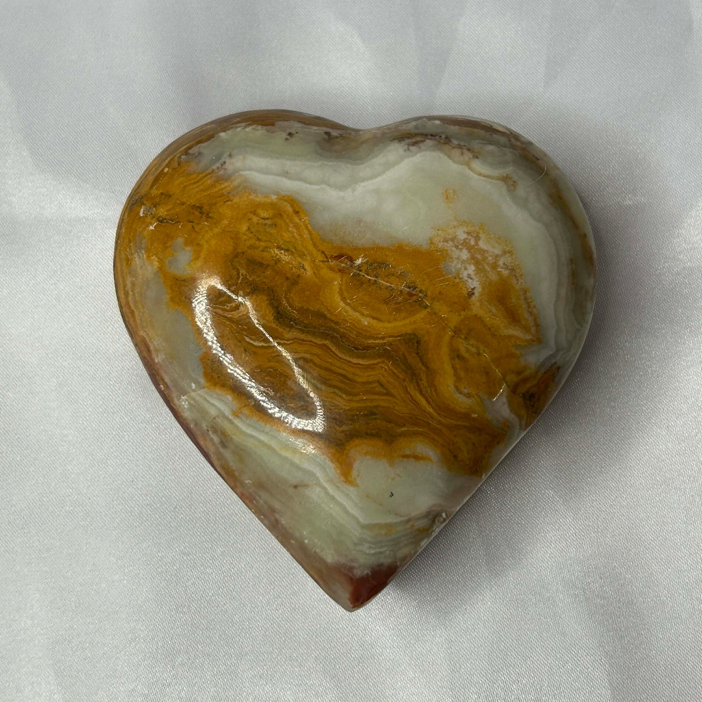 Green Onyx Heart