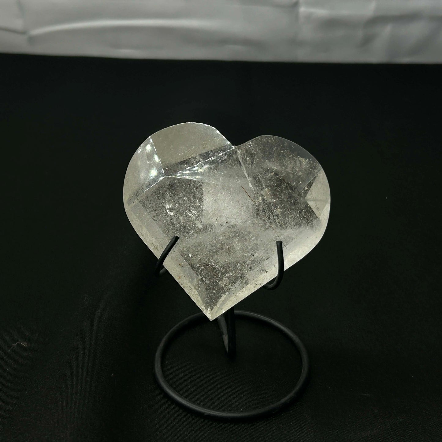 Rutile Clear Quartz Heart