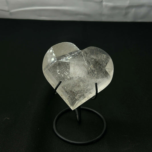 Rutile Clear Quartz Heart