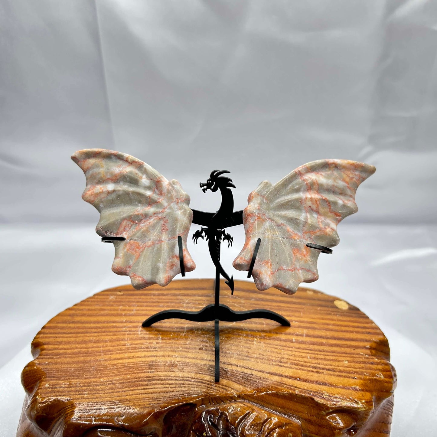 Crystal Winged Dragon Statues