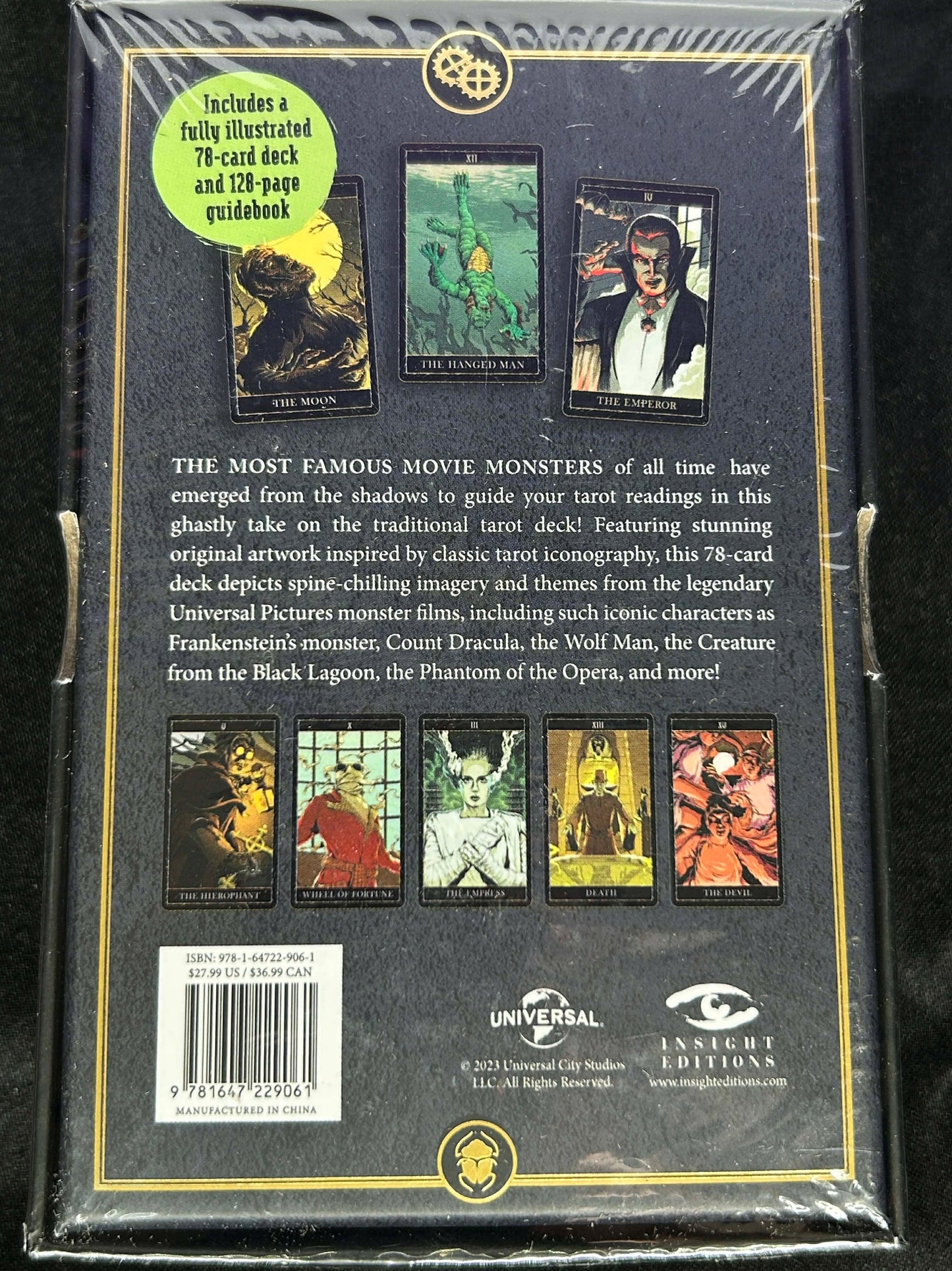 Universal Monsters Tarot deck and guide book