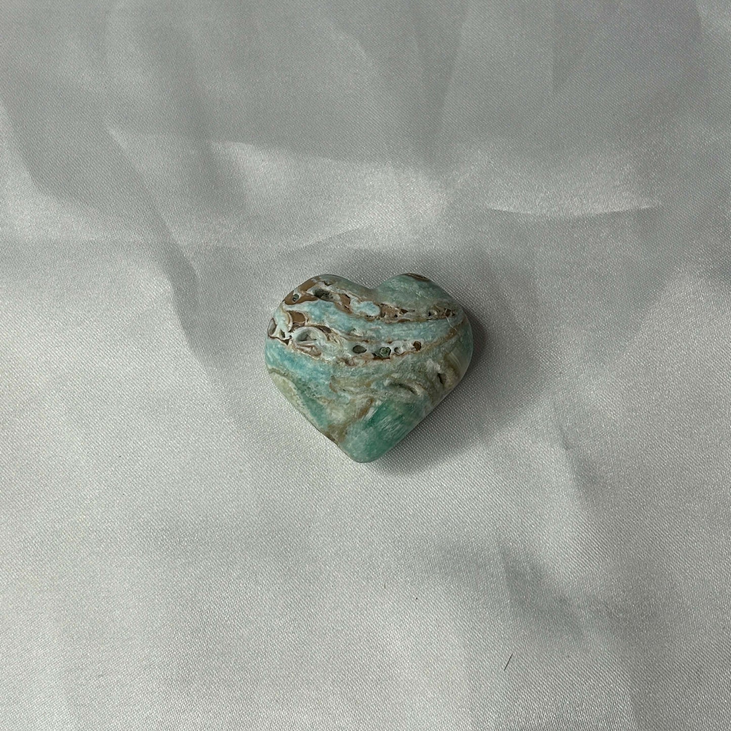 Blue Aragonite Hearts