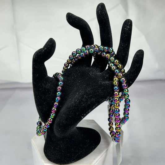 Rainbow Hematite Bracelet (6mm)