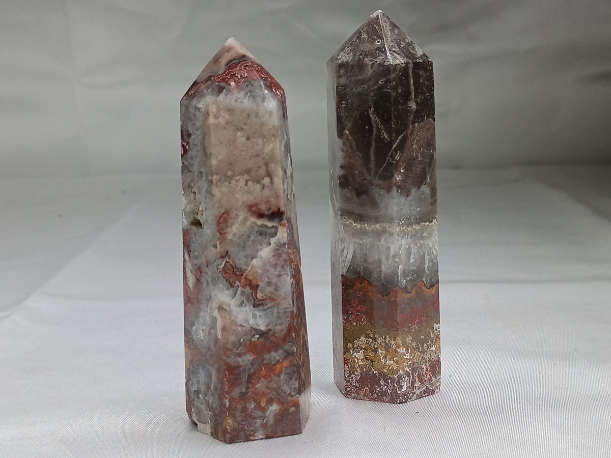 Mexican Crazy Lace Agate Towers