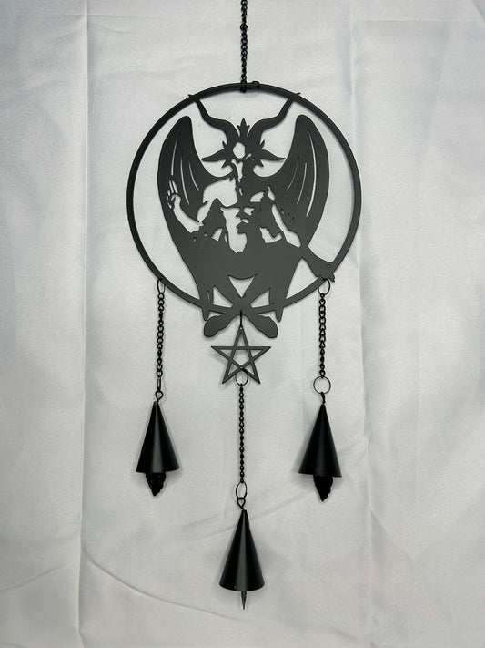 Black Alchemic Metal Baphomet Hanger