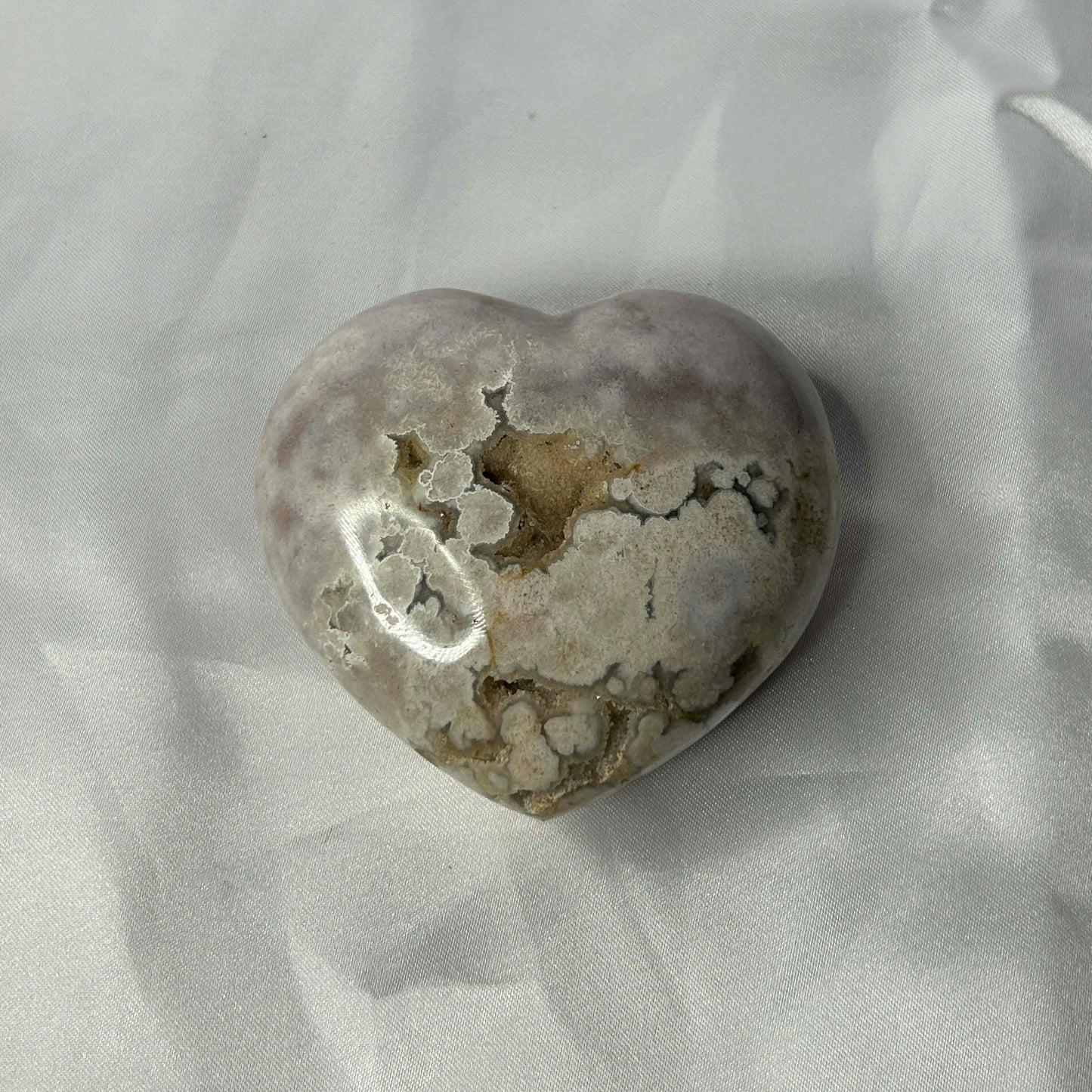 Flower Agate Heart