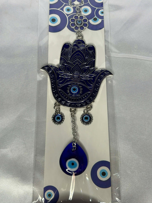 Evil Eye Hamsa with Glass Eye Wind Chime