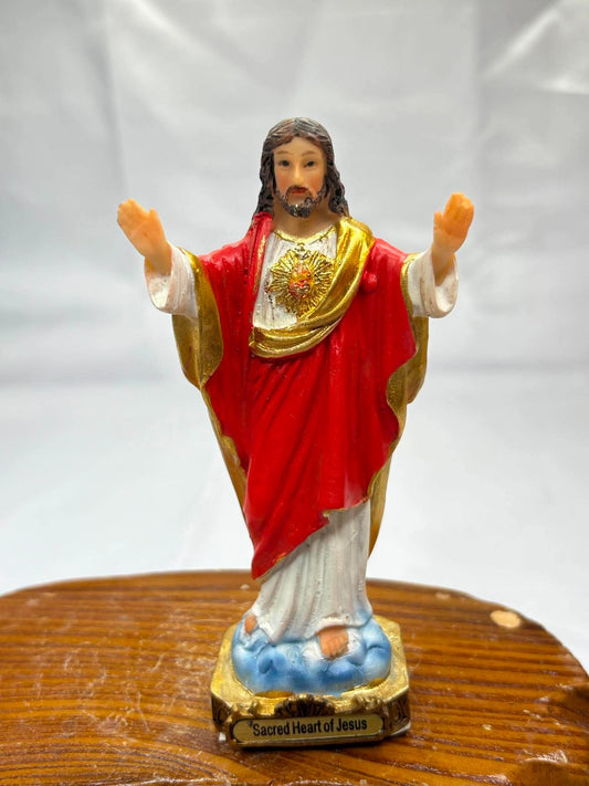 Sacred Heart Of Jesus 5" Statue