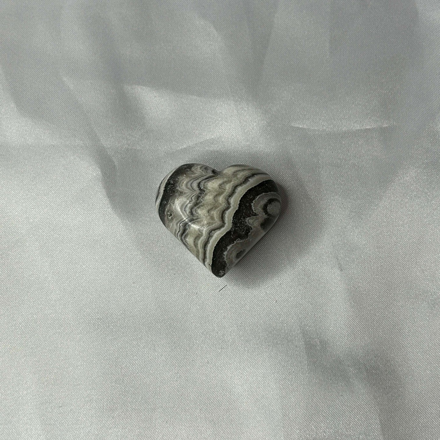 Zebra Calcite Heart