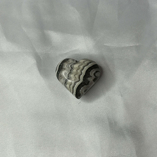 Zebra Calcite Heart