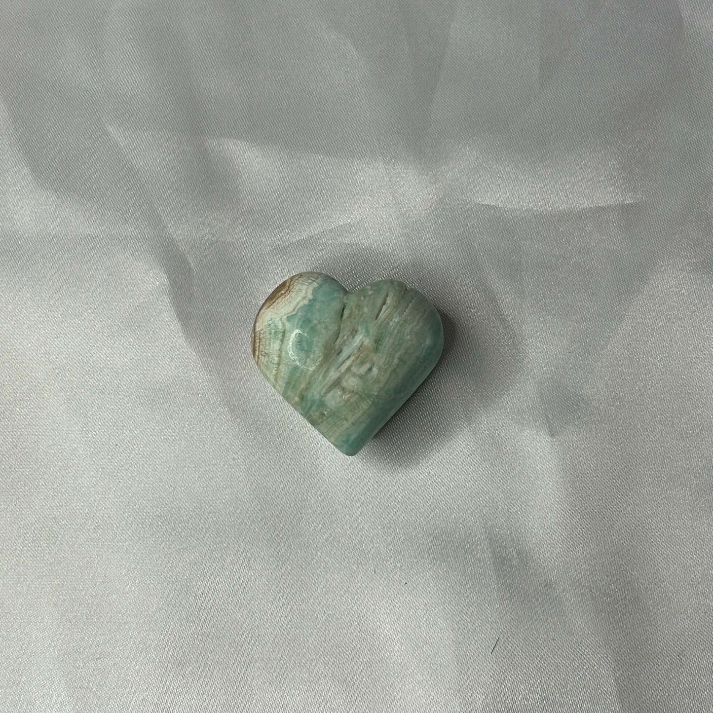 Blue Aragonite Hearts