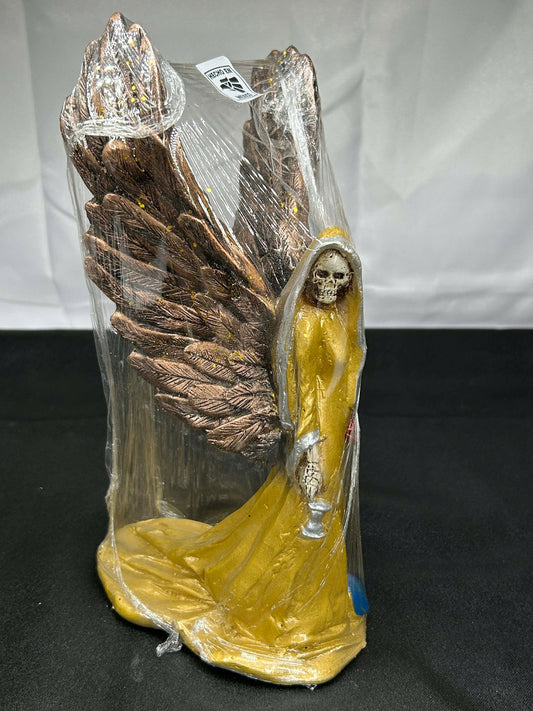 Santa Muerte with wings (10 in Statue) - Gold