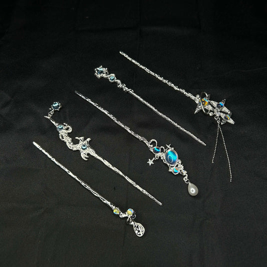 Silver Hair Pins