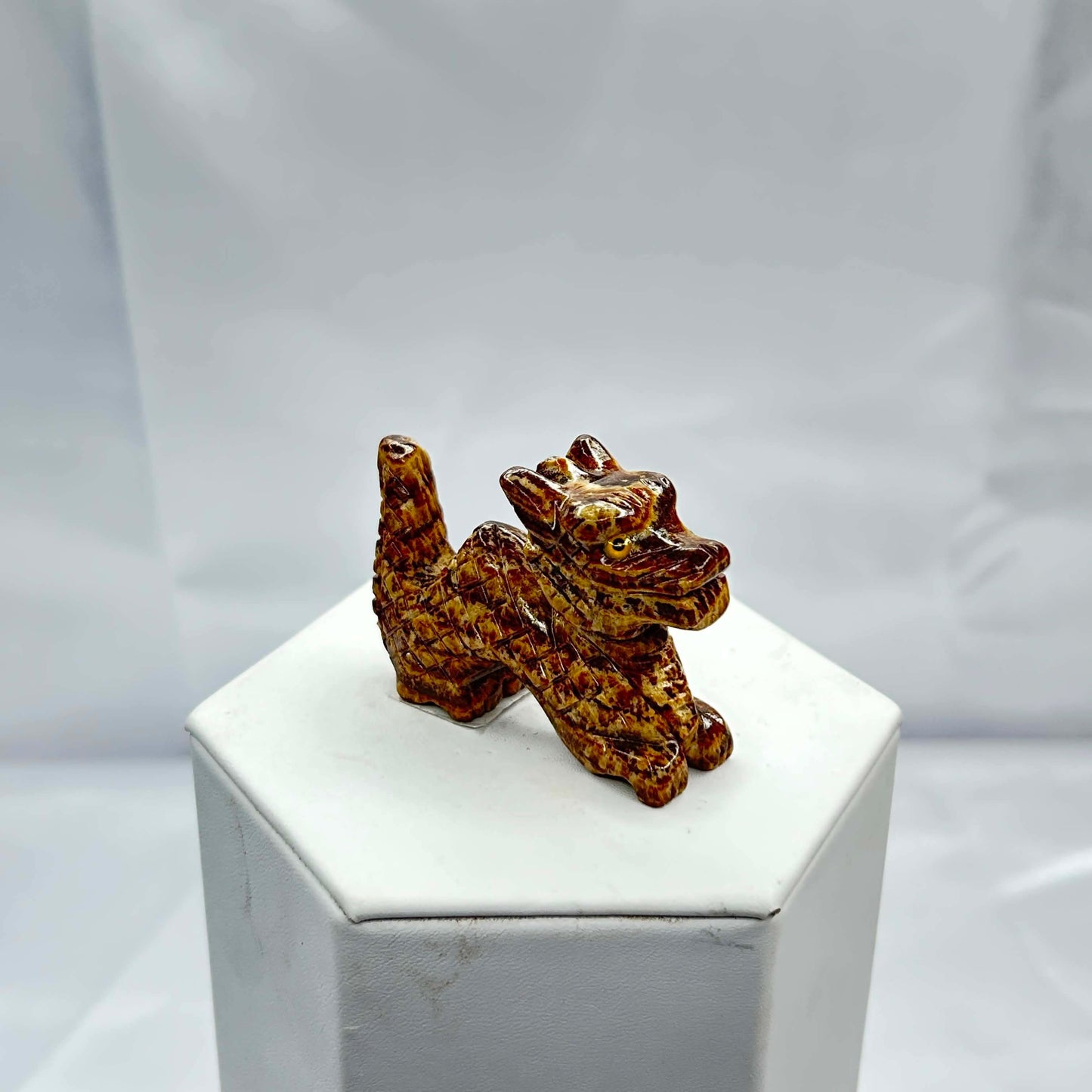 Coffee Jasper Chinese Dragon