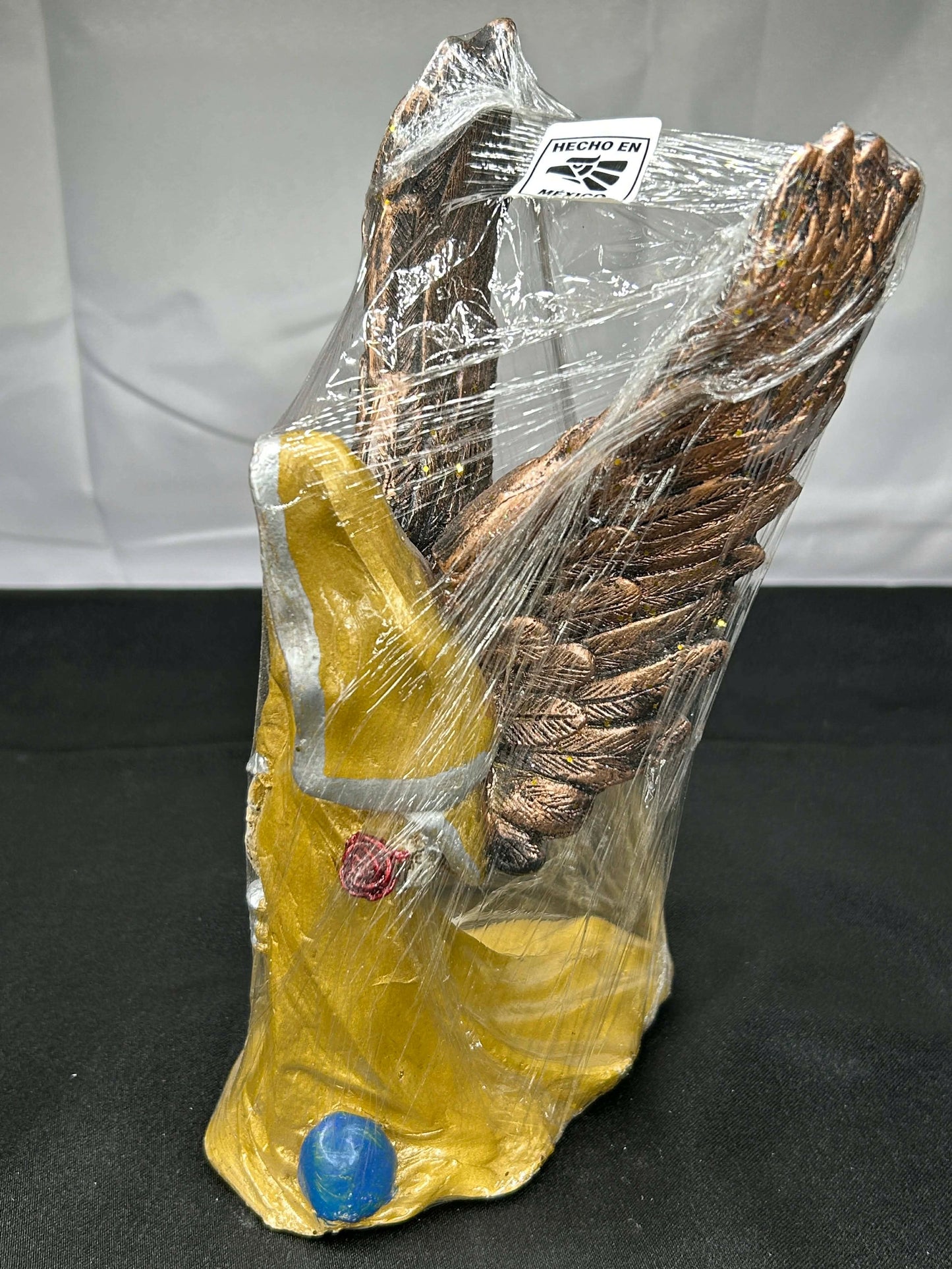 Santa Muerte with wings (10 in Statue) - Gold