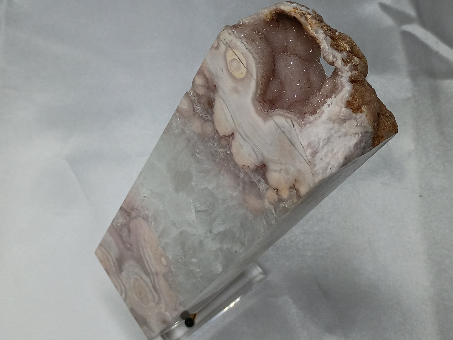Purple Flower Agate Tower