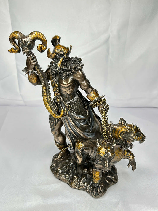 Metal God Hades 9in Statue