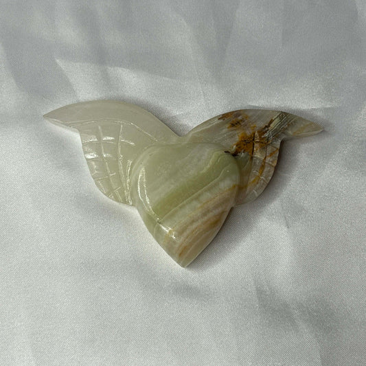 Green Onyx Heart