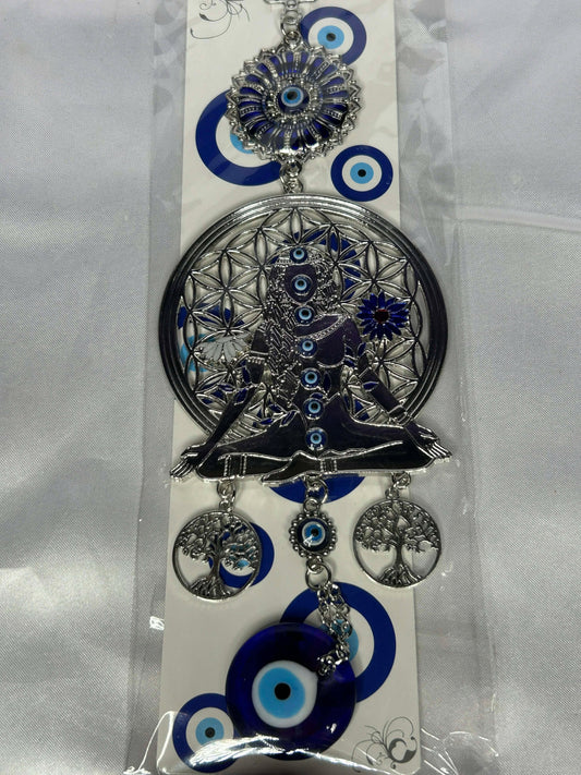 Evil Eye with Female Mandala Wind Chime