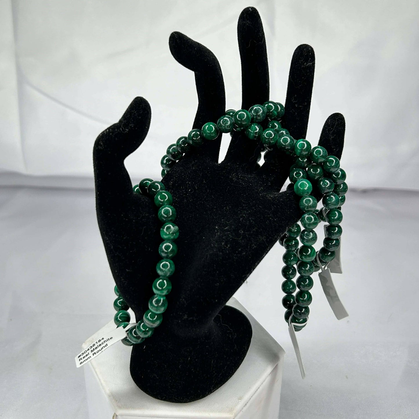 Bracelet of 8mm Real Malachite