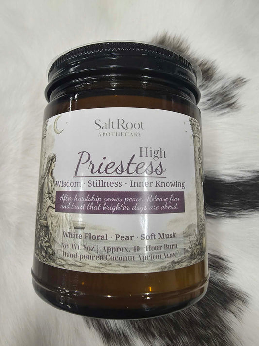 High Priestess Candle 8 oz. Amber Jar