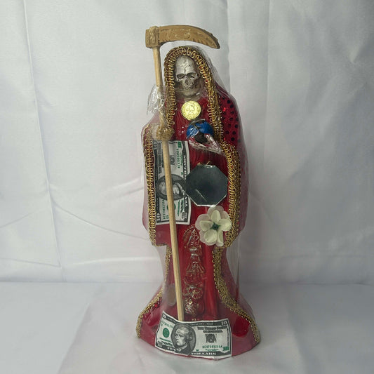 Red Santa Muerte Fully Dressed