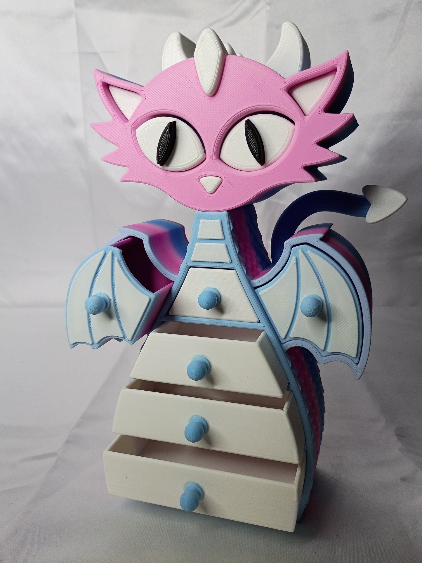 3D Printed Cat Dragon Draws
