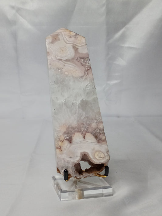 Purple Flower Agate Tower