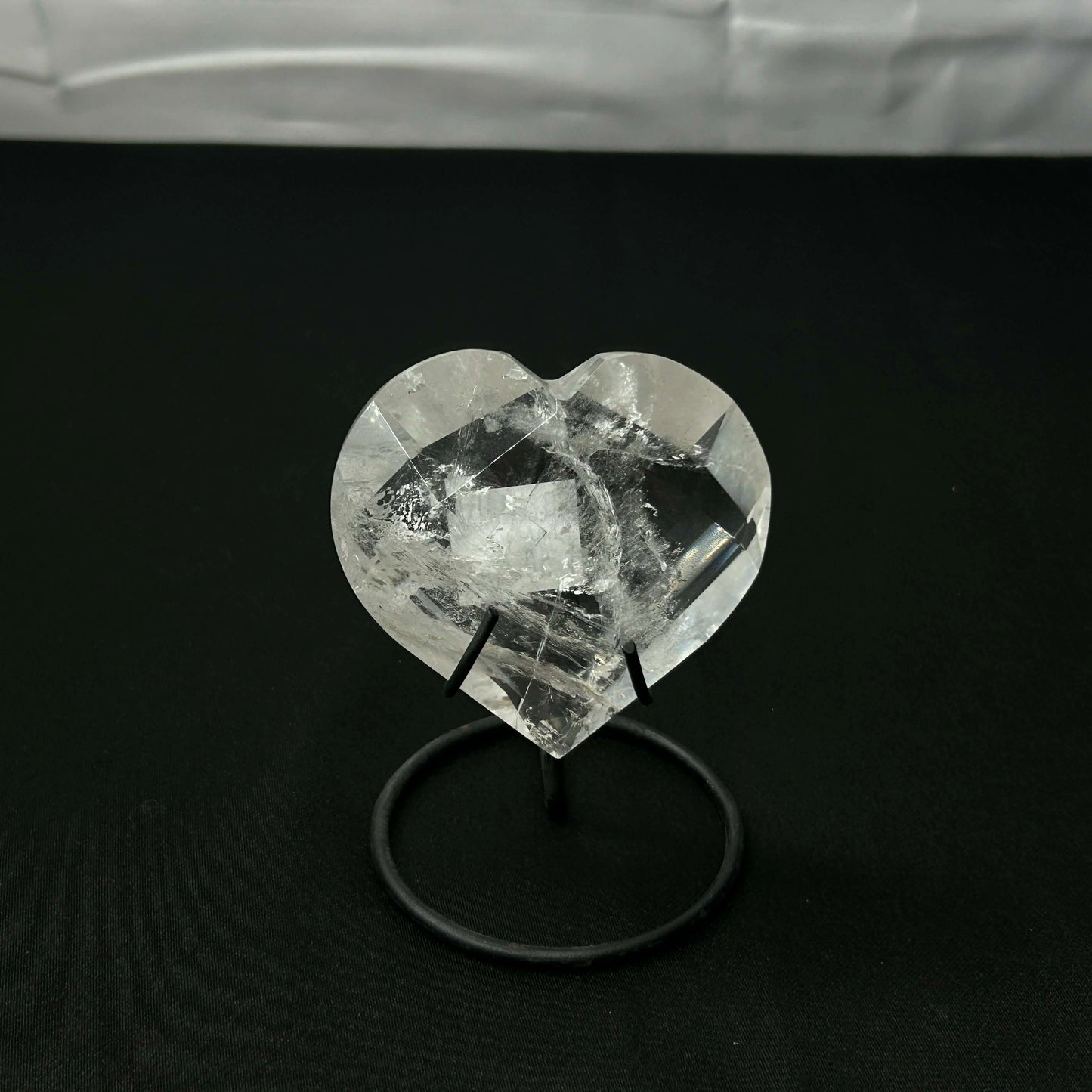 Clear Quartz Hearts