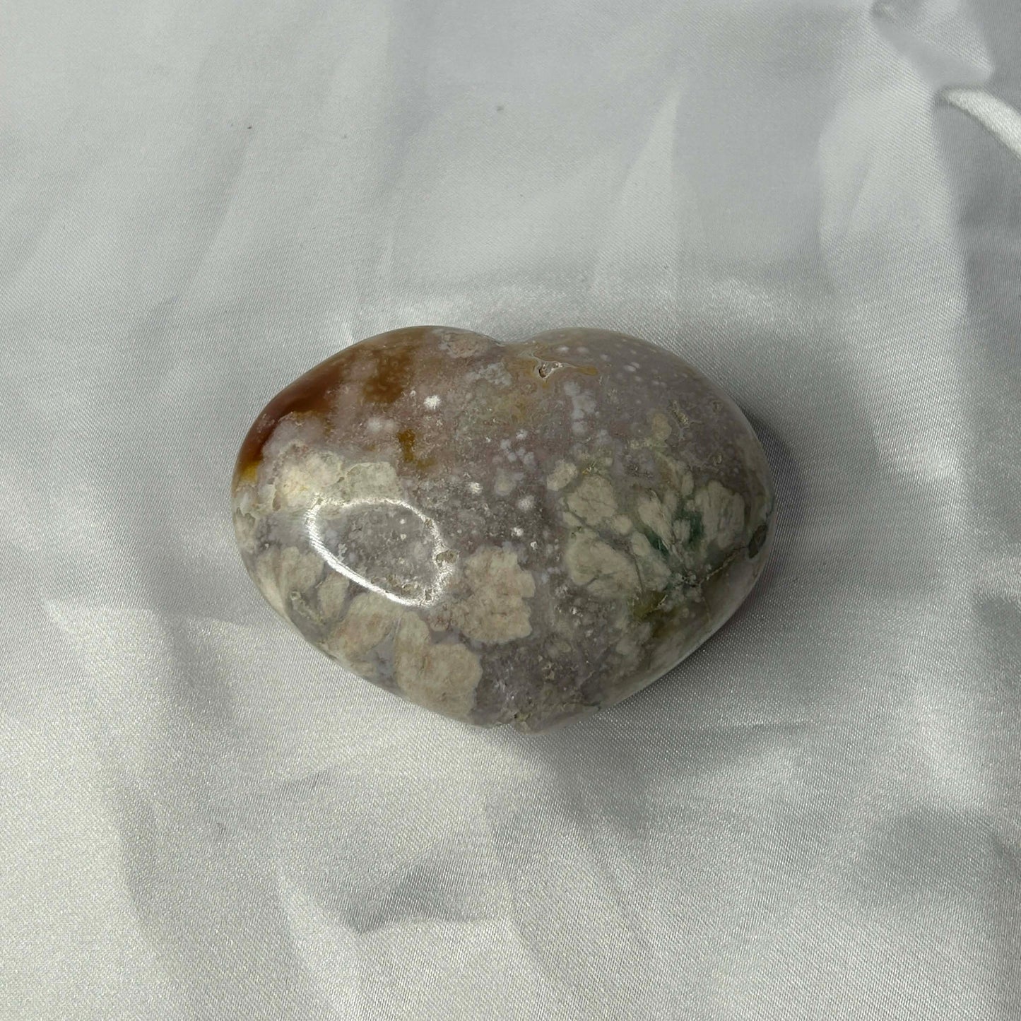 Flower Agate Heart