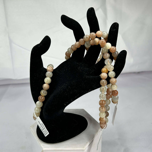 Bracelet of Multi-Moonstone 8mm