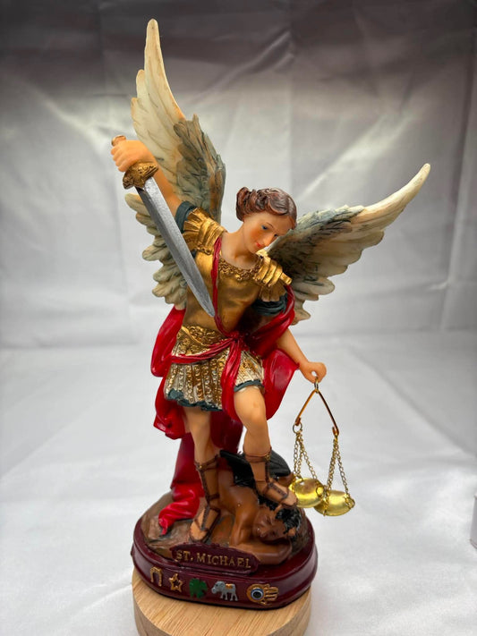 11" Saint Michael Statue